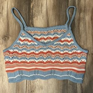 SHEIN Crochet Crop Top (reversible) M